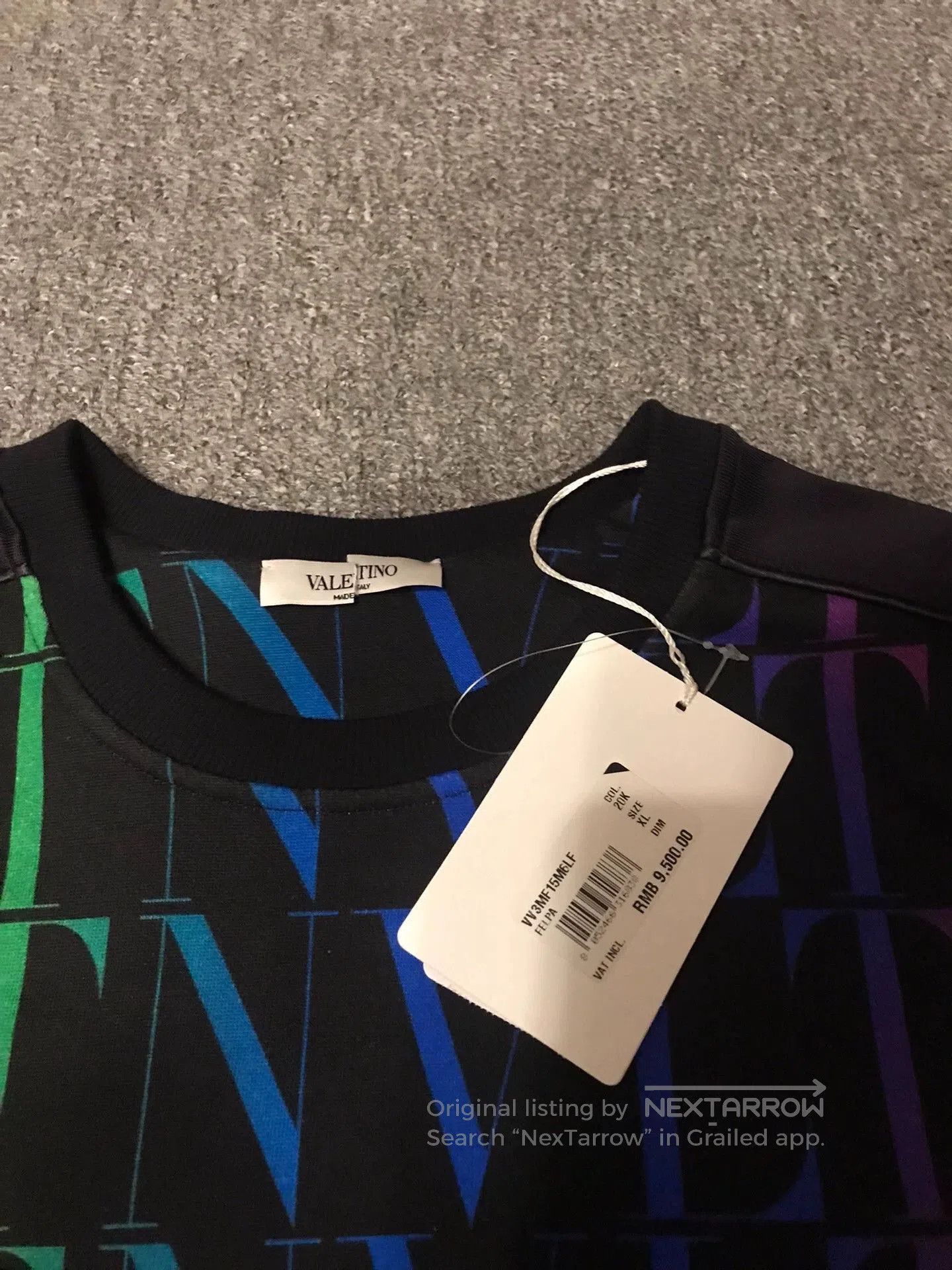 Valentino Multi-Color Logo Print Long Sleeve Sweatshirt. Size US XL / EU 56 / 4 - 4 Thumbnail