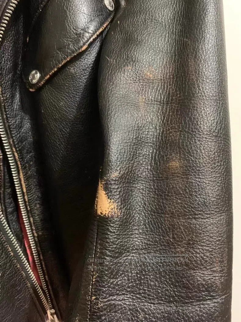 Schott Schott Genuine leather biker jacket cowhide jacket jacket Size US L / EU 52-54 / 3 - 6 Thumbnail