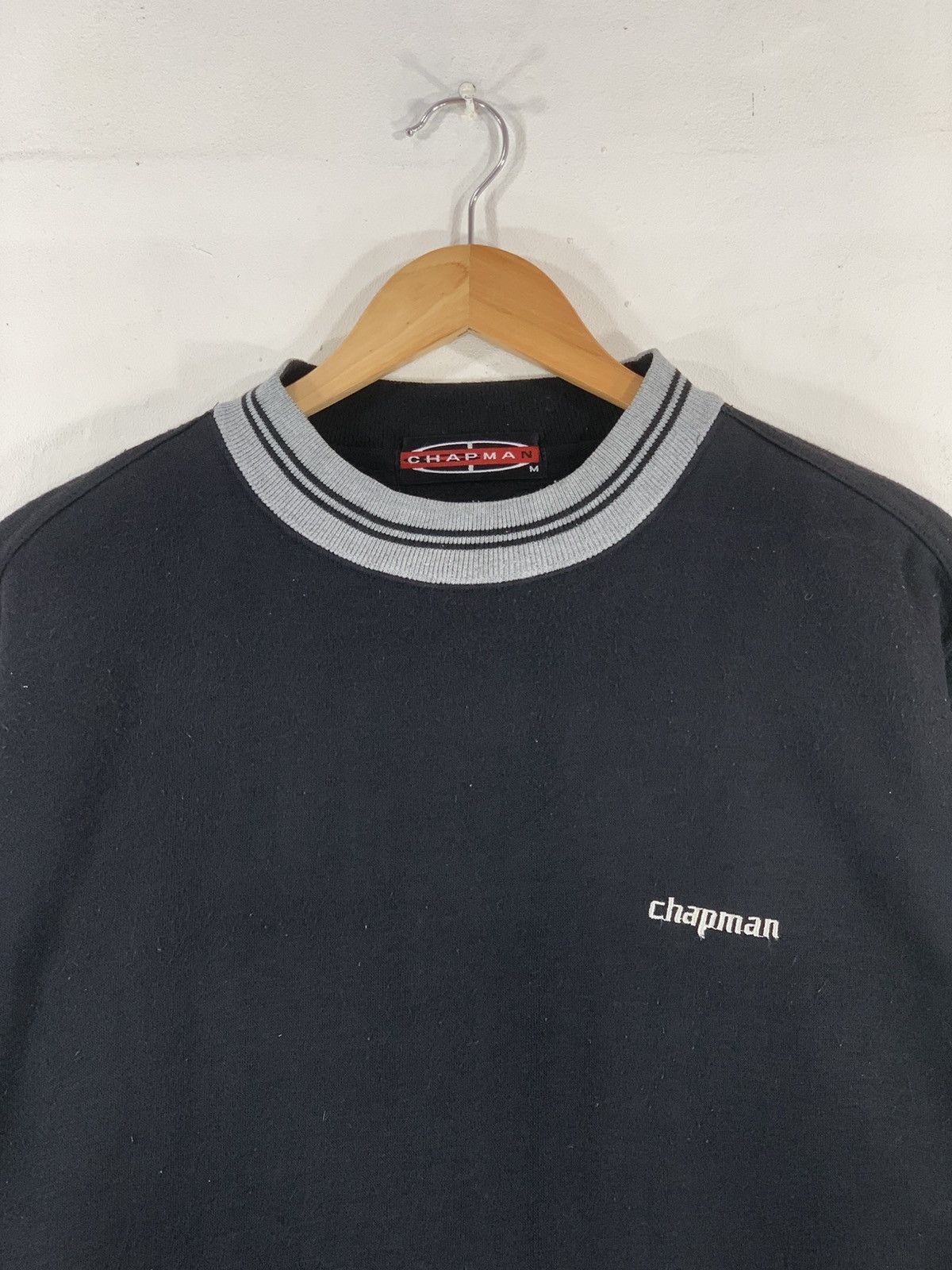 Japanese Brand × Vintage Vintage Chapman Black Sweatshirt Size US M / EU 48-50 / 2 - 3 Thumbnail