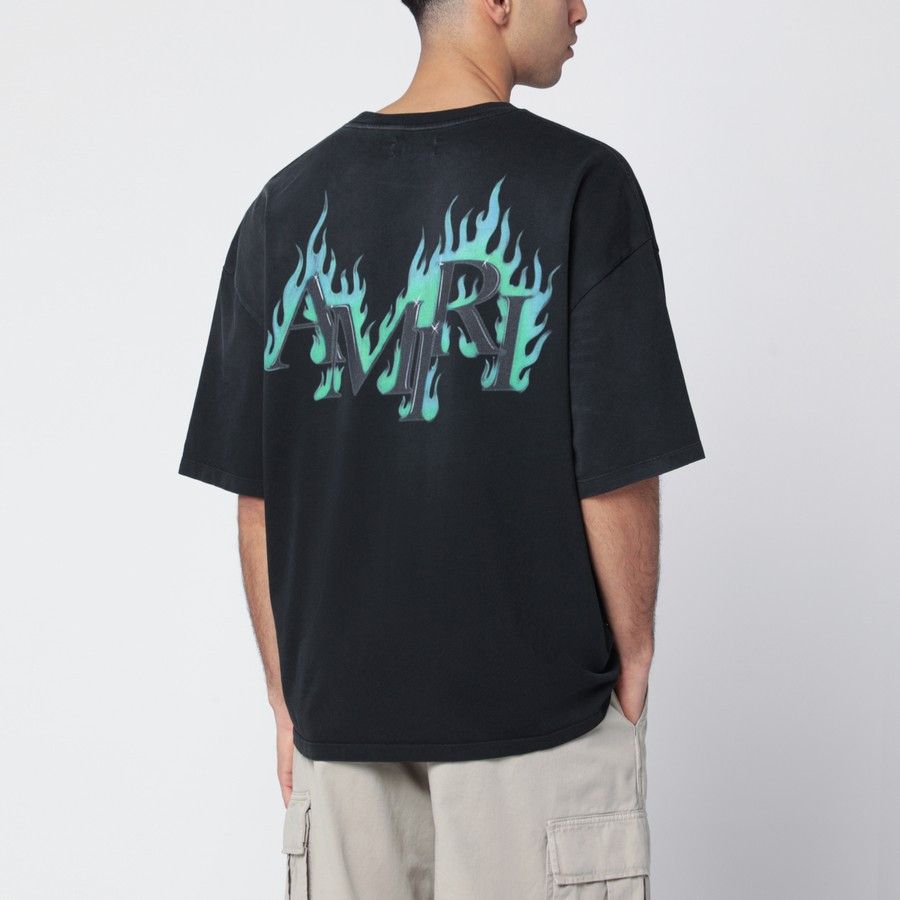 Amiri o1d2blof0226 Logo Print T-Shirt in Black Size US L / EU 52-54 / 3 - 3 Thumbnail