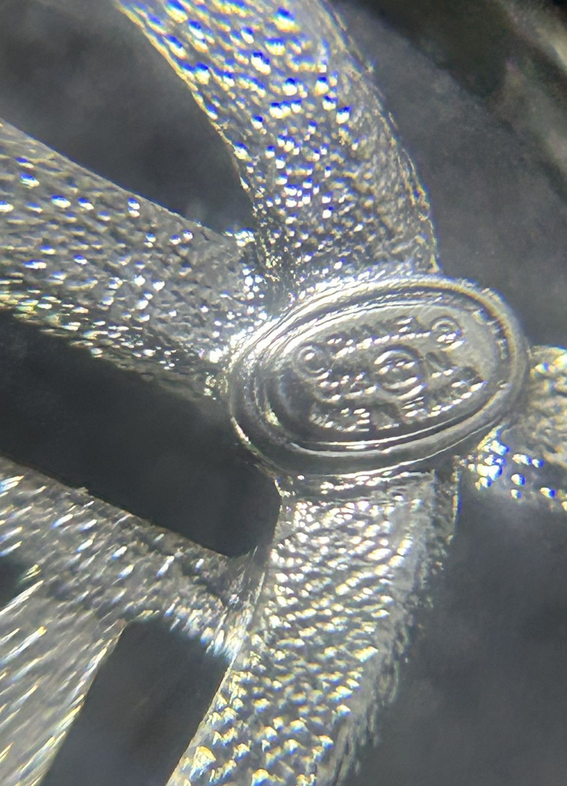 Chanel Chanel Crystal Double Heart Logo Brooch Silver C23N Size ONE SIZE - 8 Thumbnail