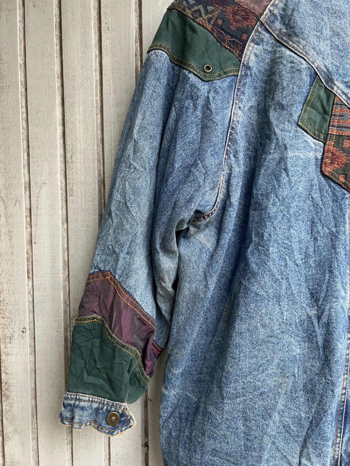 Current/Elliot × Japanese Brand Current seen pachwork denim jacket Size US M / EU 48-50 / 2 - 11 Thumbnail