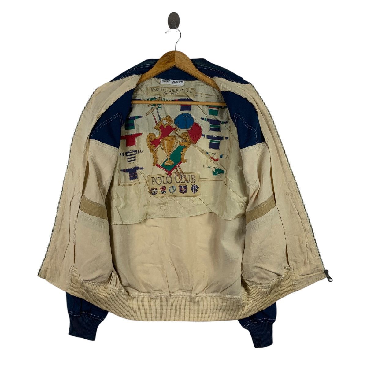 Vintage Vintage UMBERTO BILANCIONI Italian Brand SacmaBomberJacket Size US XL / EU 56 / 4 - 3 Thumbnail