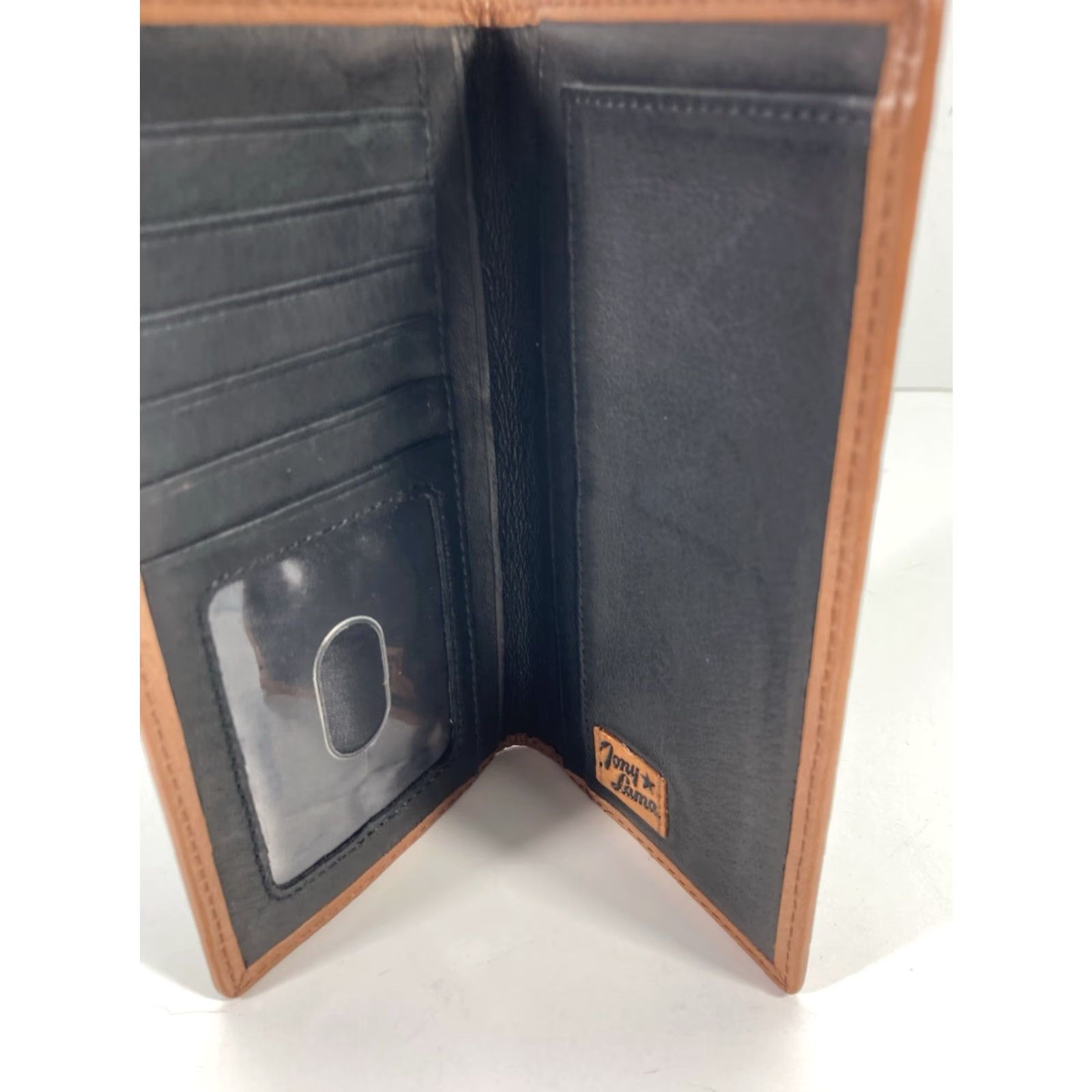 Tony Lama Tony Lama Rodeo Aztec Wallet Western Bifold 6.5X3.5 Leather Trim NWOT Brown Men Size ONE SIZE - 2 Thumbnail