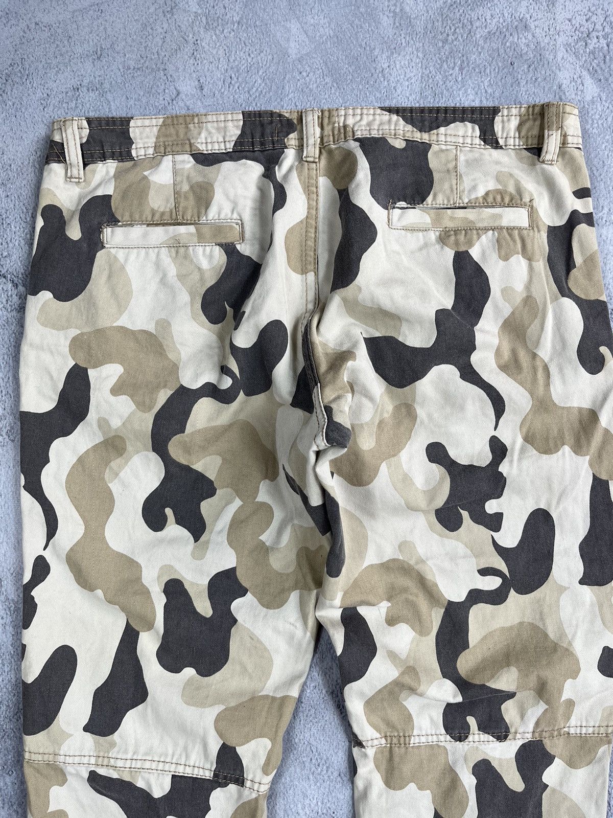 Japanese Brand × Vintage Vintage Y2K Low Rise camo double knee style pants japan M Size 28" / US 6 / IT 42 - 7 Thumbnail