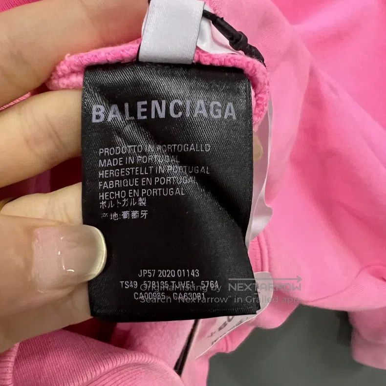Balenciaga Balenciaga Pink Small Logo Hoodie Size US M / EU 48-50 / 2 - 4 Thumbnail