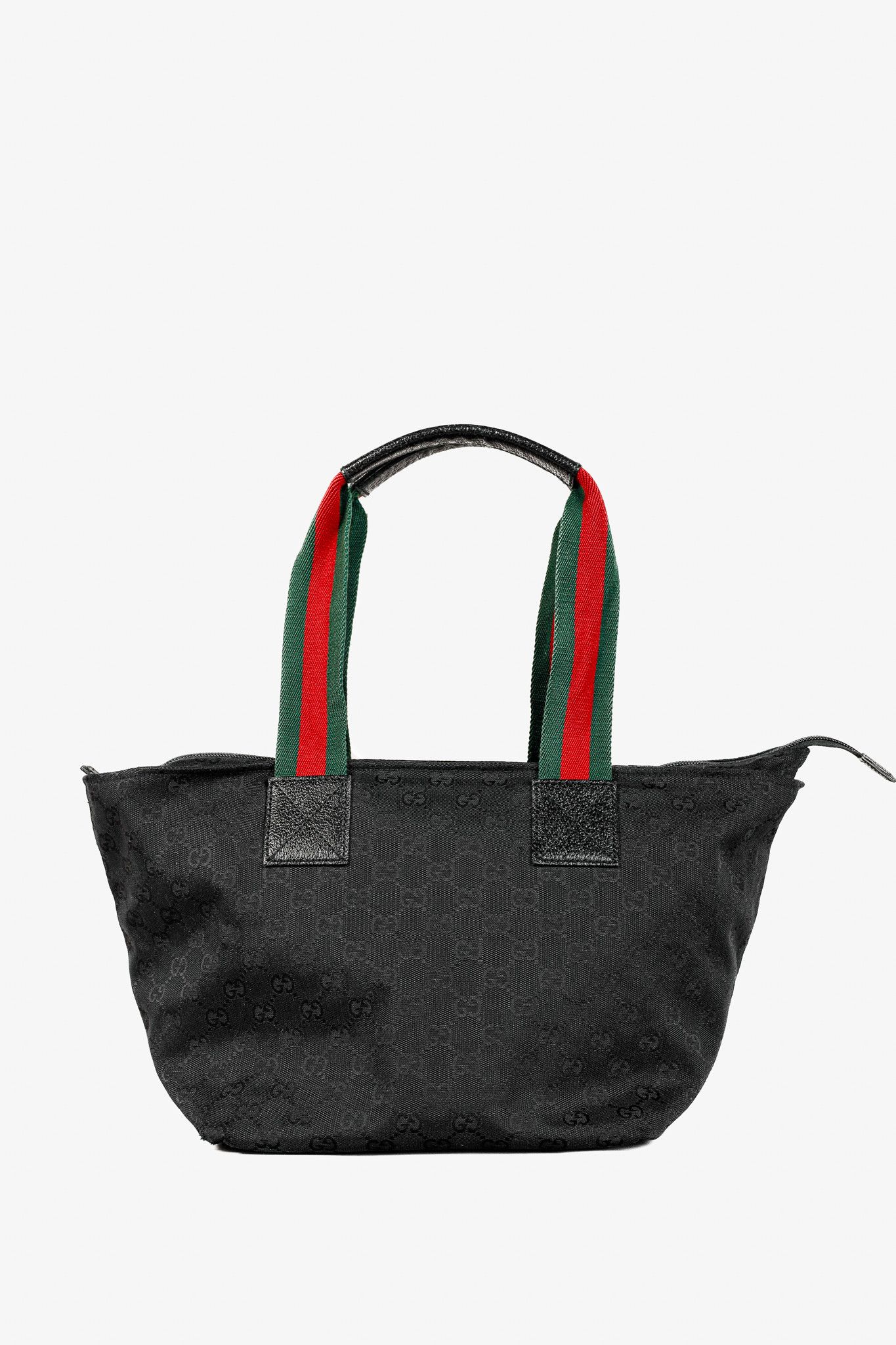 Gucci Gucci Black GG Canvas Web-Strap Small Tote Size ONE SIZE - 4 Thumbnail
