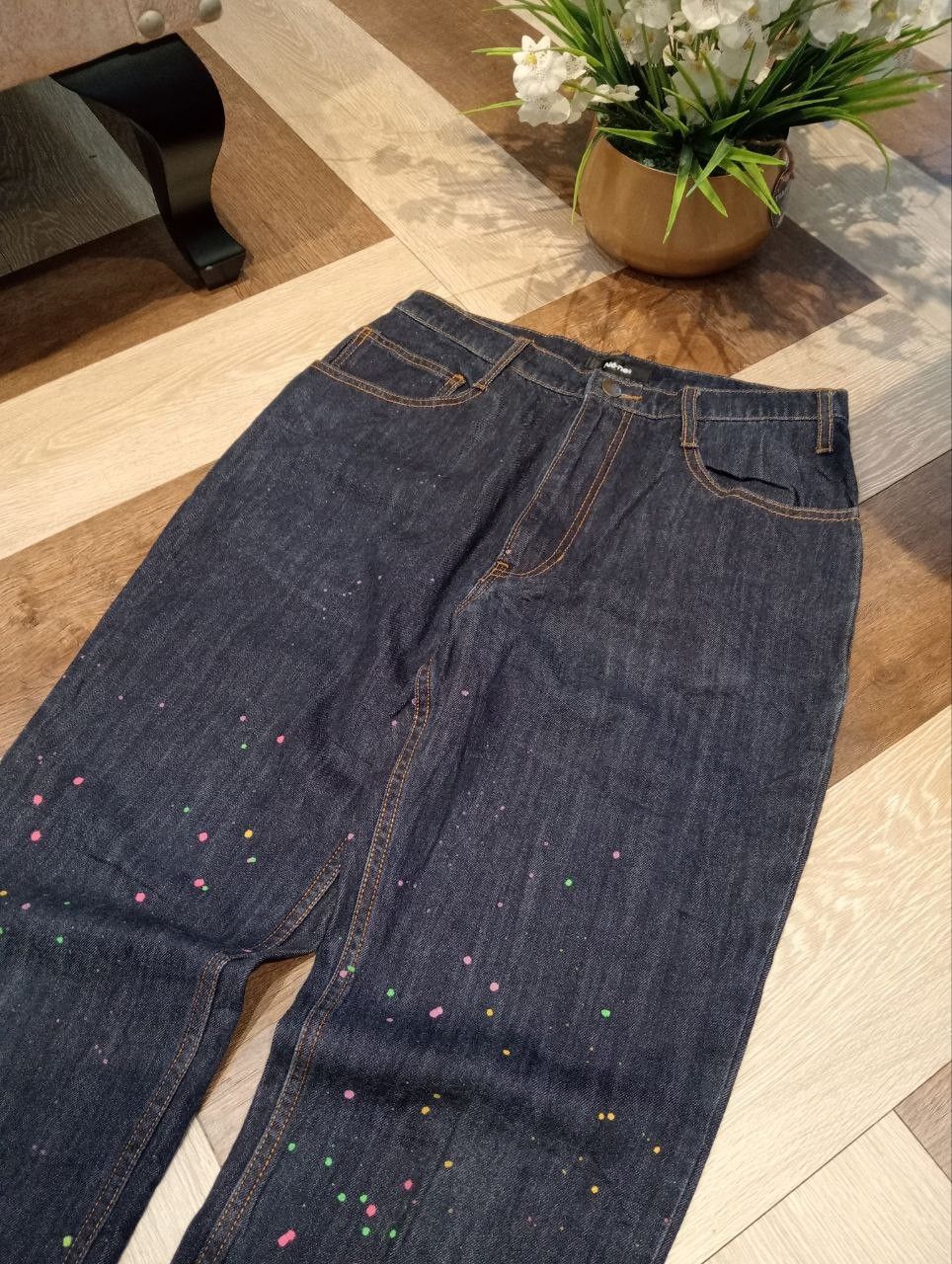 Ne-Net VINTAGE NE-NET ISSEY MIYAKE PAINTER DENIM PANTS Size US 30 / EU 46 - 4 Thumbnail