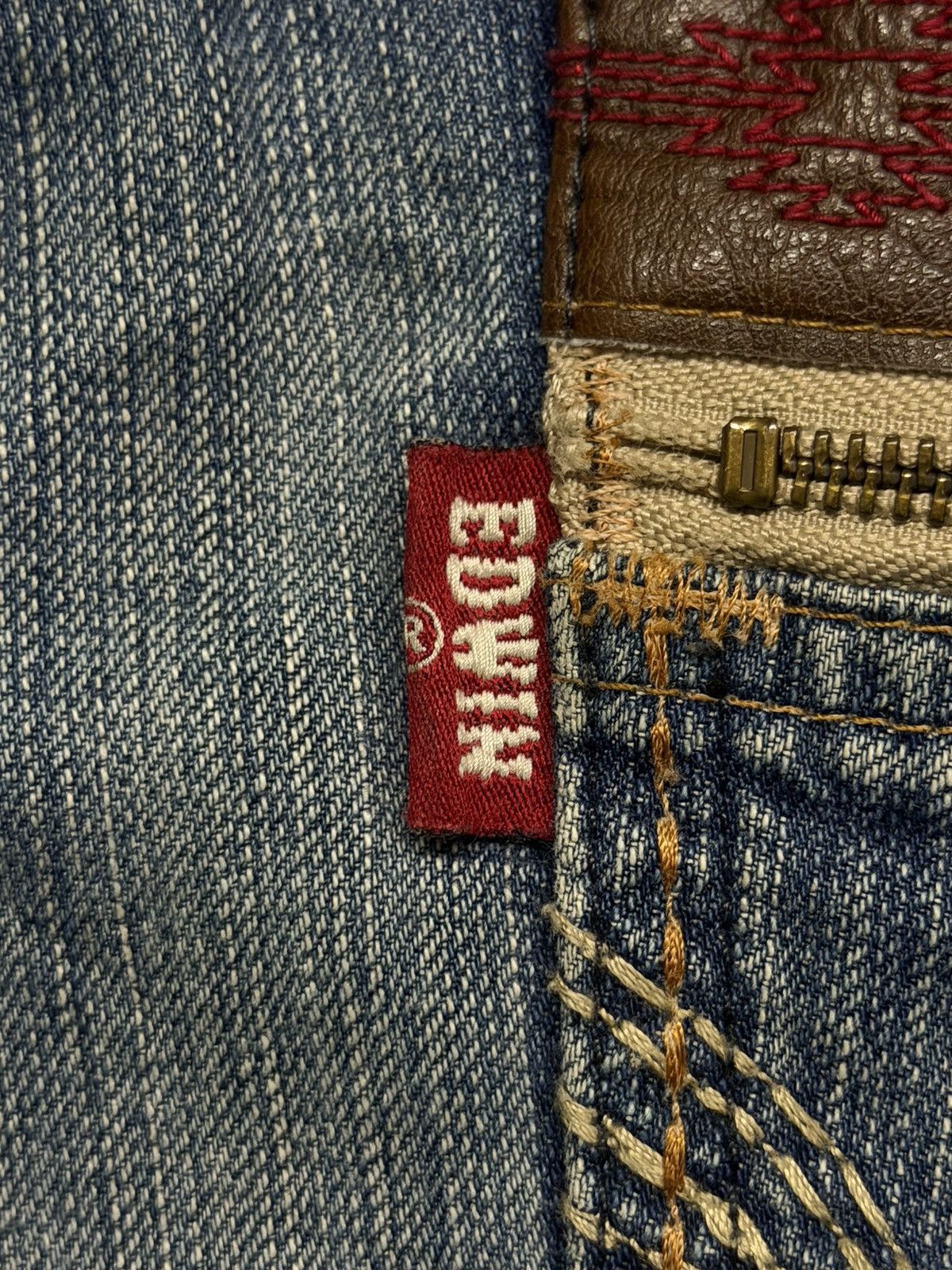 Edwin Vintage 00s Edwin 444XVS Exclusive Vintage Denim Jeans | W32 Size US 32 / EU 48 - 16 Thumbnail