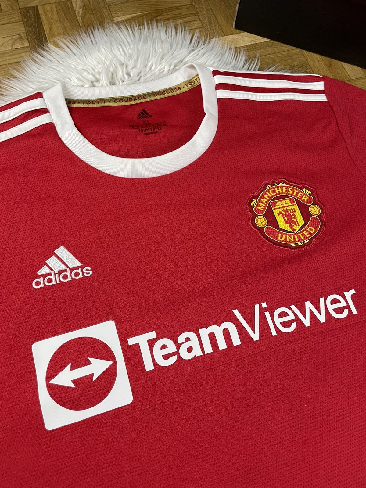 Adidas × Vintage Jersey Adidas Manchester United Ronaldo #7 Size US XL / EU 56 / 4 - 2 Thumbnail