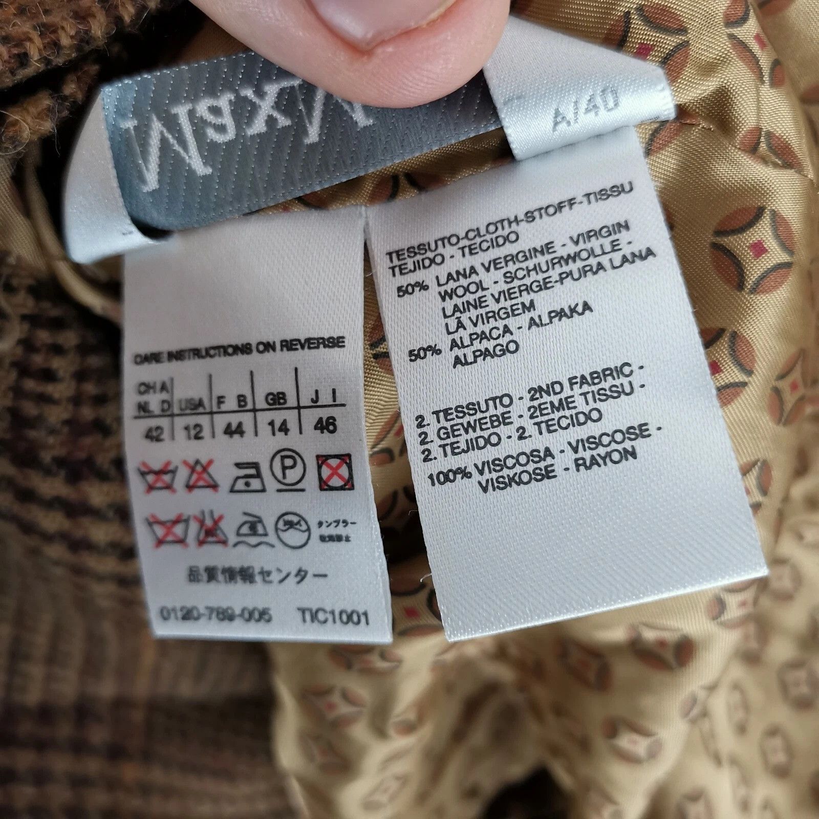 Max Mara Max Mara double breasted check womens jacket Size XL / US 12-14 / IT 48-50 - 7 Thumbnail