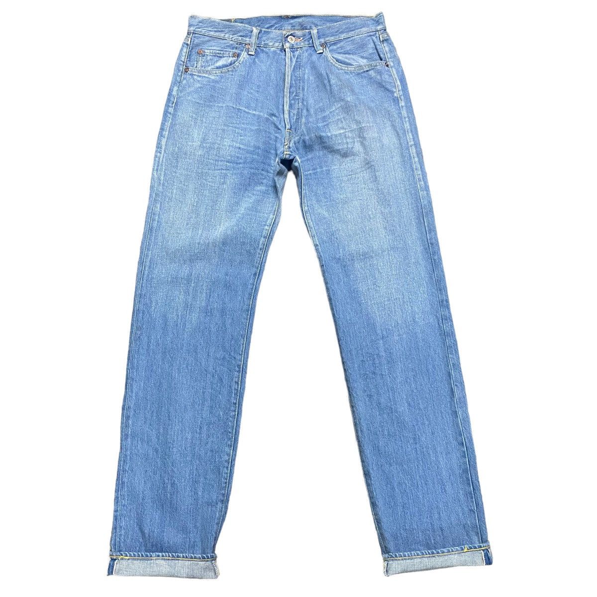 Iron Heart × Self Edge EARTH CULTURE Denim Selvedge Jeans Lot RR1011 Size US 32 / EU 48 - 1 Thumbnail