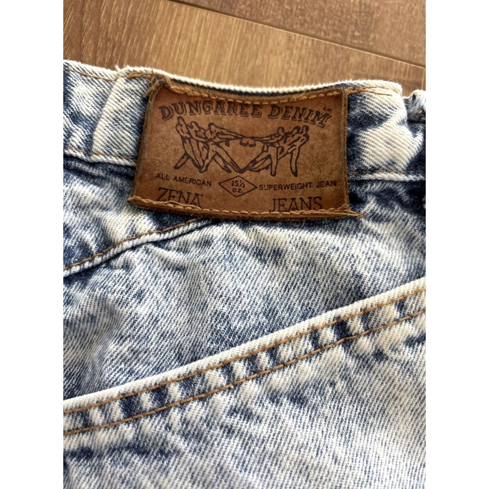 Vintage VINTAGE Zena Jeans Dungaree Denim Acid Wash Womens Jeans USA Made Size 10 Tappered Size 32" / US 10 / IT 46 - 8 Thumbnail