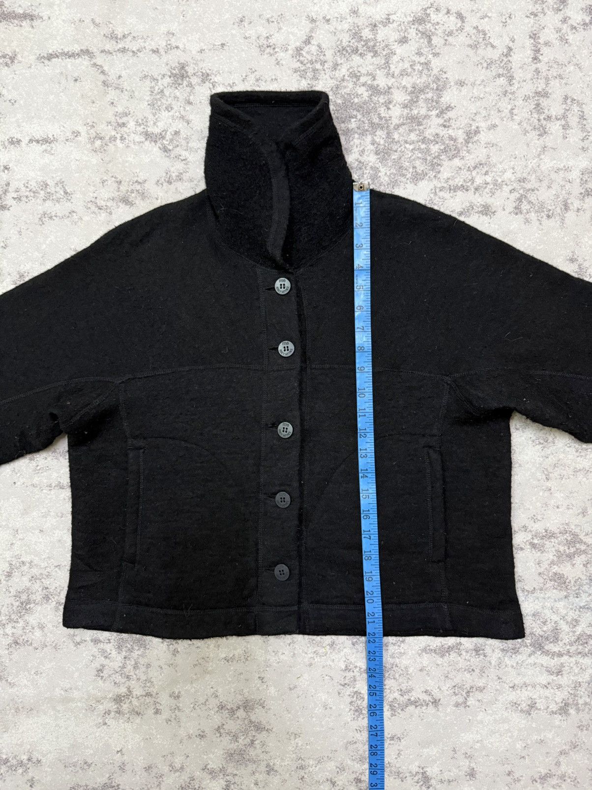 Issey Miyake me Issey Miyake Mohair Button Up Cropped Jacket Size M / US 6-8 / IT 42-44 - 17 Thumbnail
