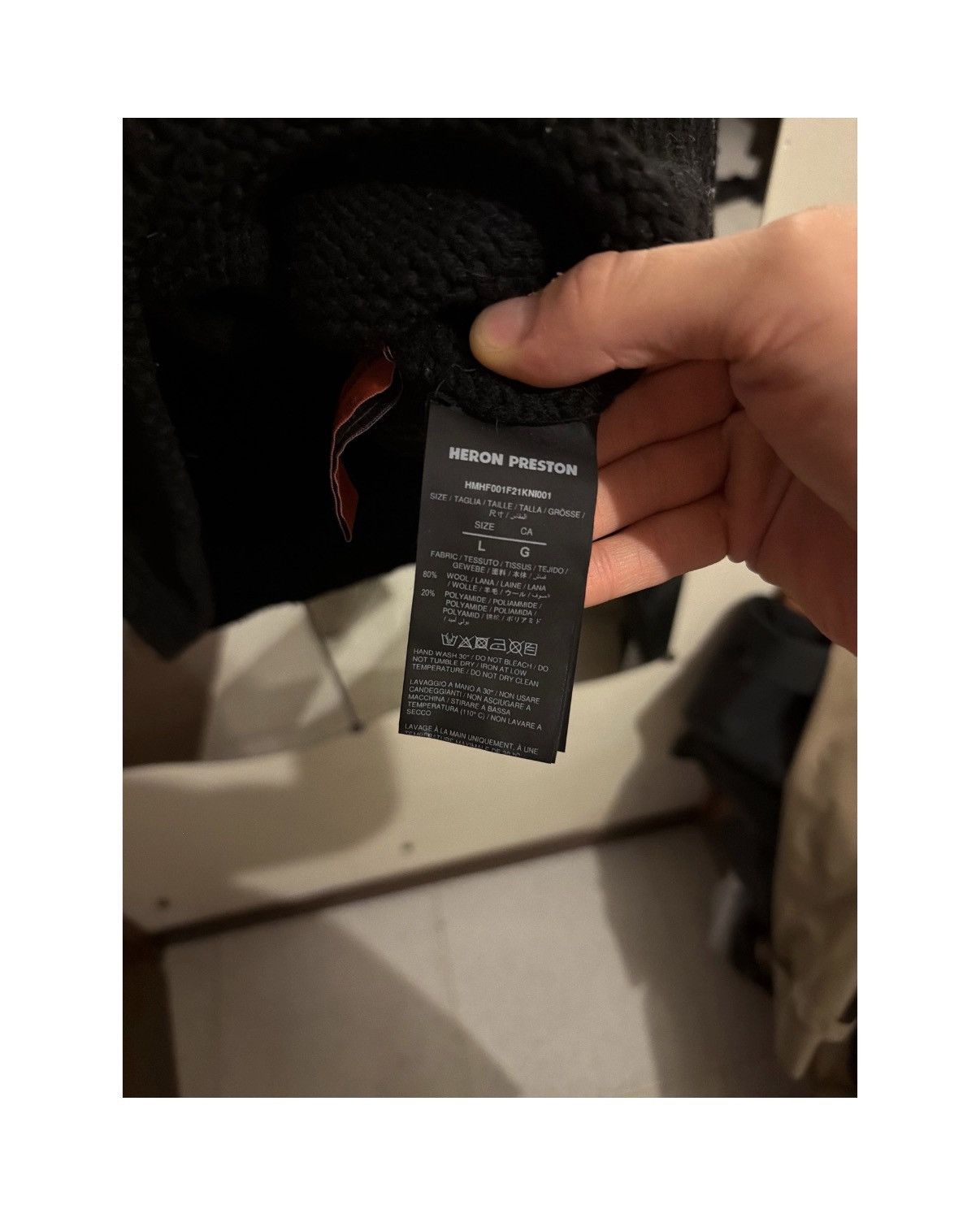 Heron Preston Heron Preston sweater Size US L / EU 52-54 / 3 - 4 Thumbnail
