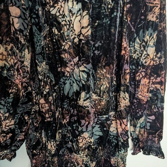 Nygard Nygard Burnout Velvet Fairy Romantic Boho Peasant Tunic Off- Size XXL / US 16-18 / IT 52-54 - 12 Thumbnail