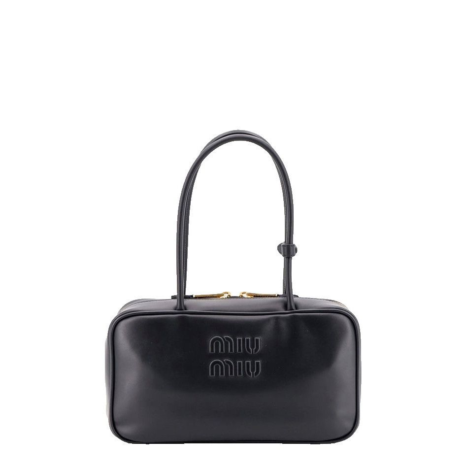 Miu Miu MIU MIU Beau Medium $3700 Black Leather Top Handle New And A Size ONE SIZE - 1 Thumbnail