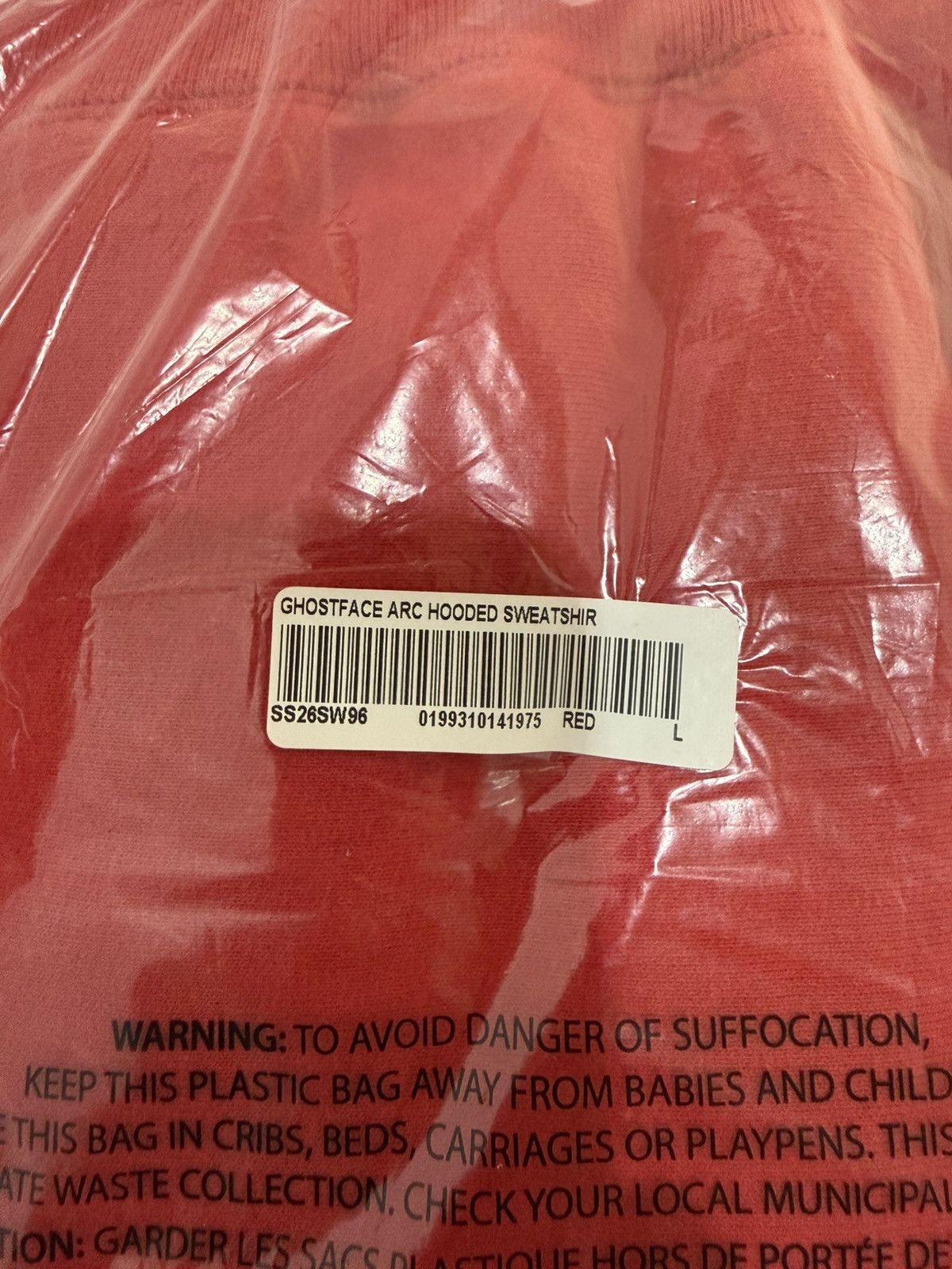 Supreme Supreme Ghostface Scream Arc Hooded Sweatshirt Hoodie Red Size US L / EU 52-54 / 3 - 3 Thumbnail