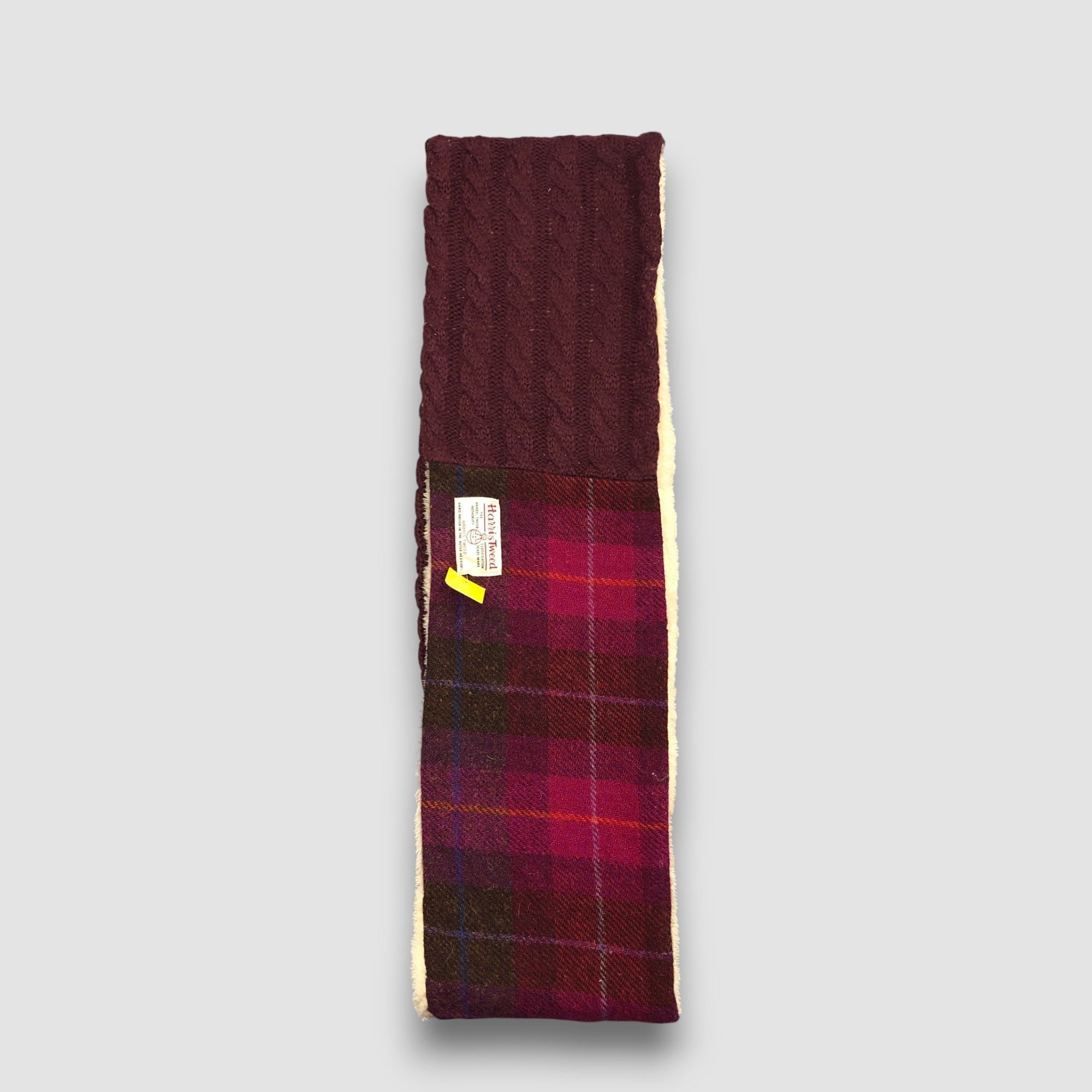 Harris Tweed Vintage Harriss Tweed Infinity Scarf Fleece Wool Scarves. Size ONE SIZE - 3 Thumbnail
