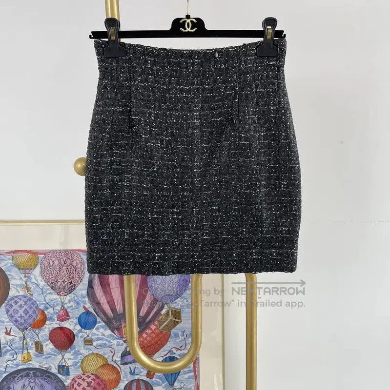 Dior Dior Summer Black Polyester Mini Skirt . Size 23" - 1 Thumbnail