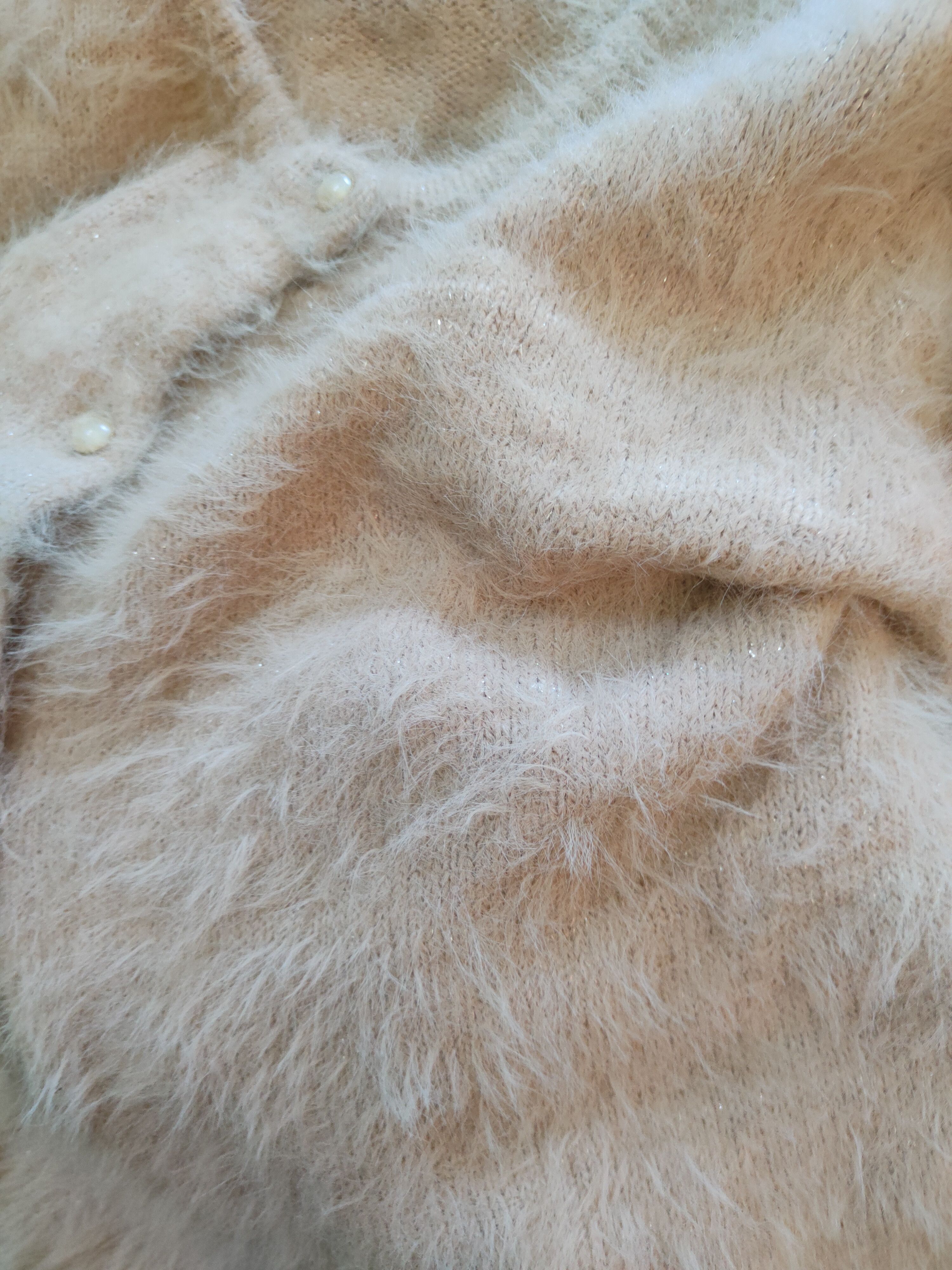 Homespun Knitwear × Japanese Brand DL HK Works London Pink Fur Mohair Knitwear Cardigan #S2098 Size L / US 10 / IT 46 - 10 Thumbnail