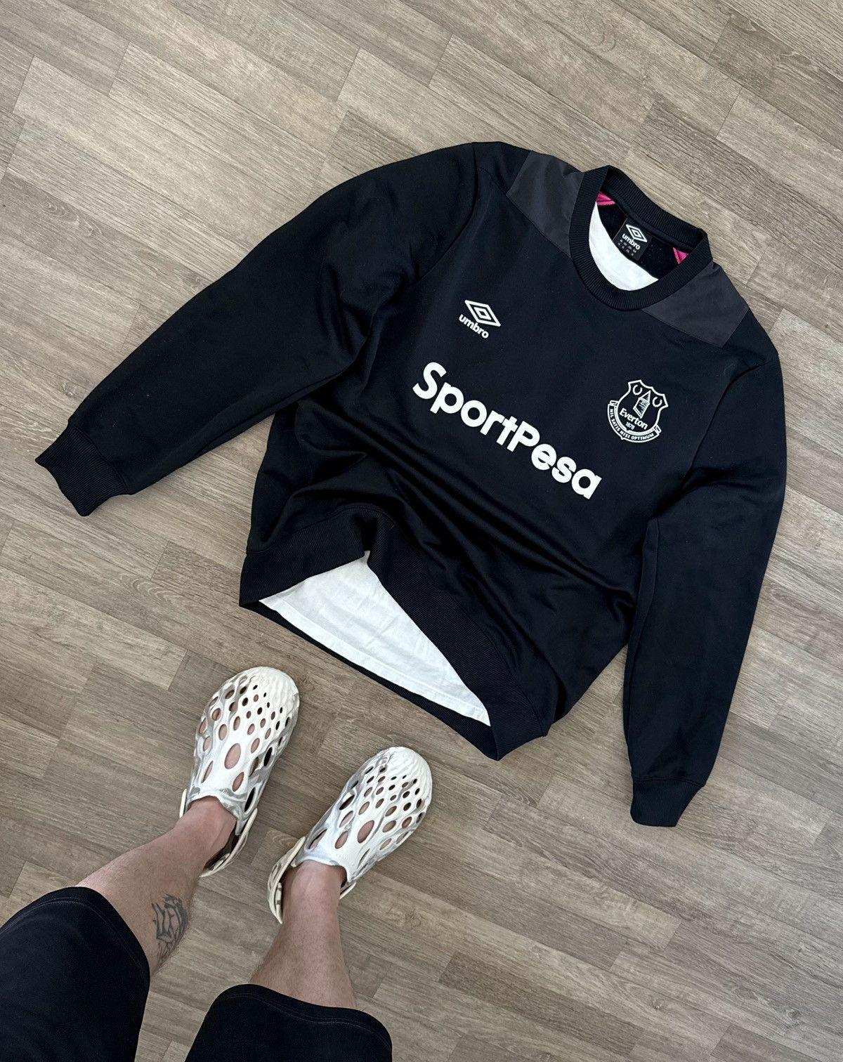Umbro Everton Y2K Track Soccer Football Blokecore Sweatshirt Size US L / EU 52-54 / 3 - 1 Thumbnail