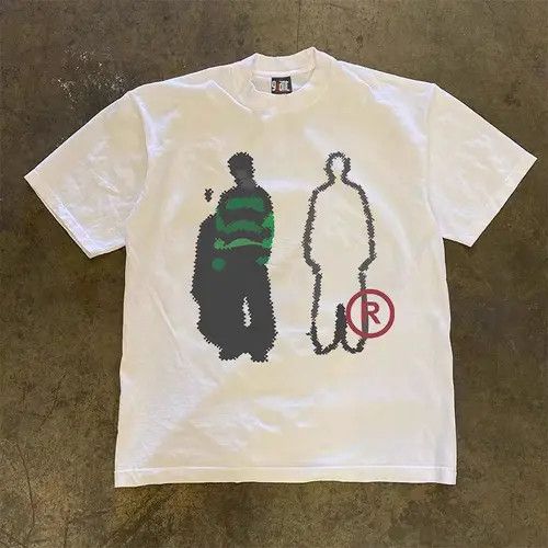 Japanese Brand White retro street trend boy print t-shirt Size US M / EU 48-50 / 2 - 1 Thumbnail