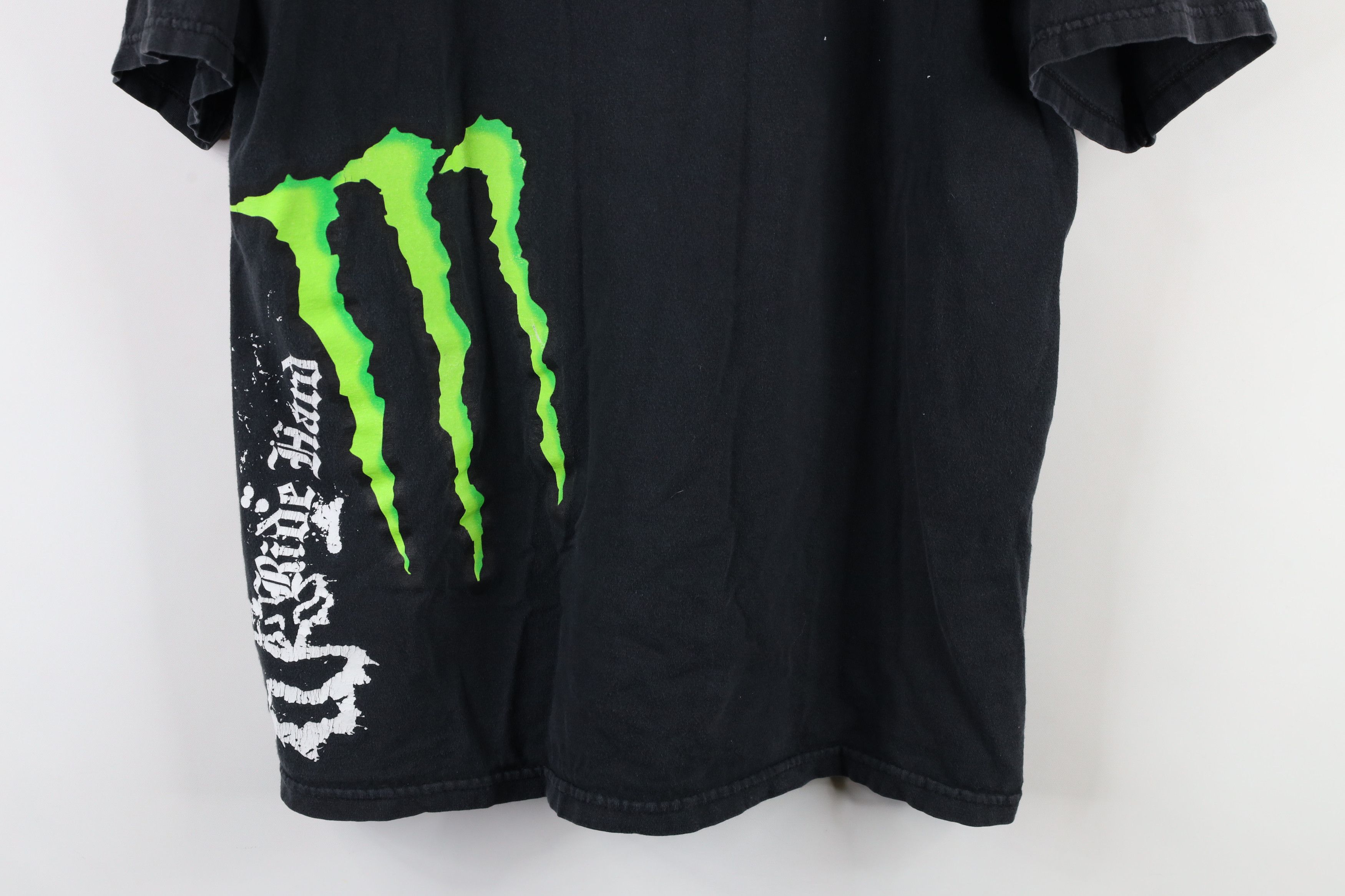 Vintage Monster Energy Drink x Fox Racing Ricky Carmichael T-Shirt Size US M / EU 48-50 / 2 - 3 Thumbnail