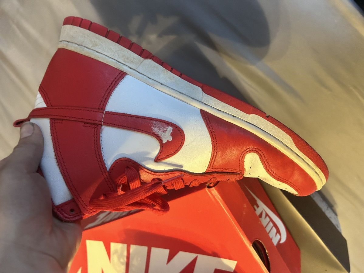 Nike × Vintage Nike Dunk Hi Championship Red Size US 8.5 / EU 41-42 - 7 Thumbnail