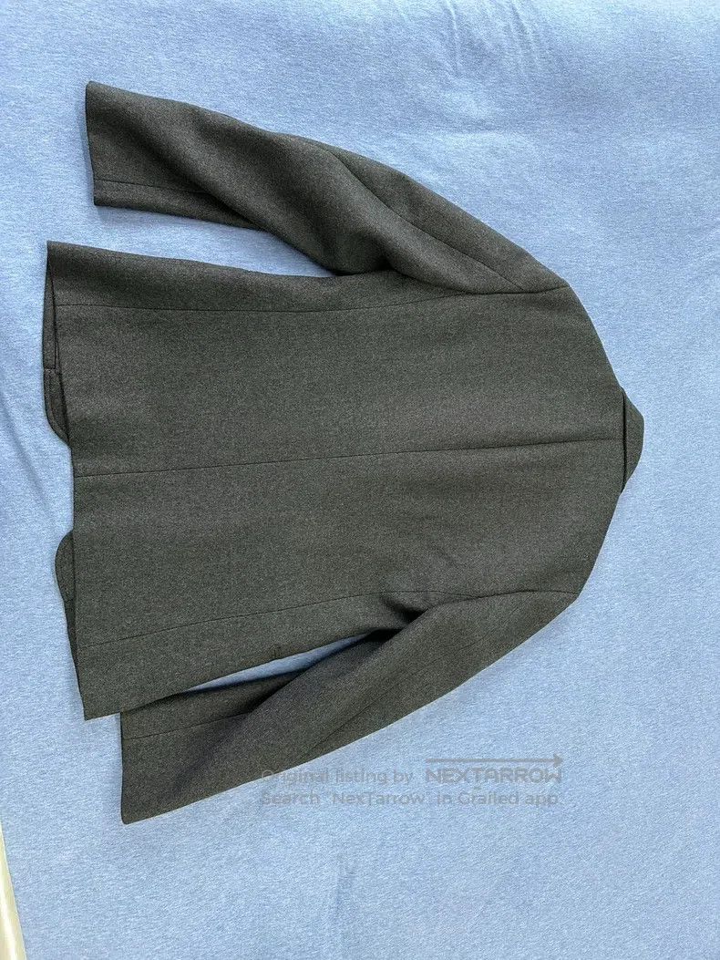 Hermes Hermes Dark Grey Pure Wool Suit Jacket - 100% Wool Size 48R - 7 Thumbnail