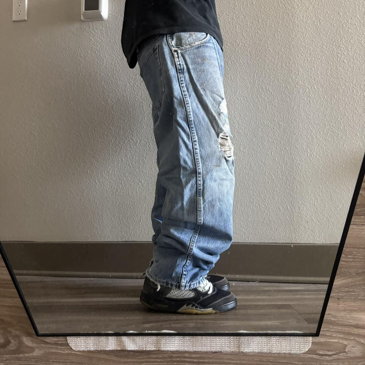 Vintage Crazy Vintage Y2K/2000s Baggy Grunge Distressed Skater Style Denim Jeans! 38x30 Size US 38 / EU 54 - 2 Thumbnail