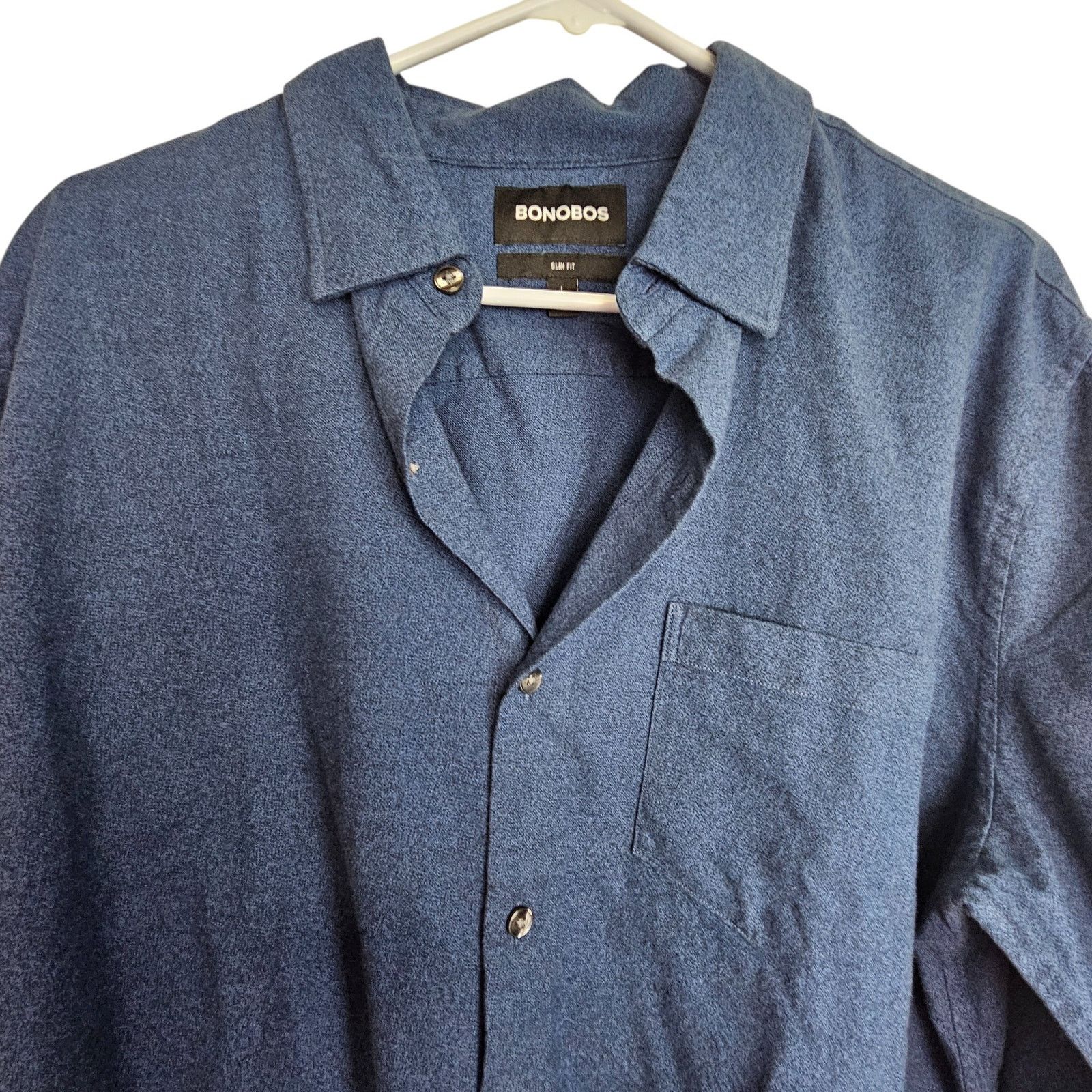 Bonobos Bonobos Mens Flannel Shirt L Slim Fit Casual Weekend Vibes Size US L / EU 52-54 / 3 - 2 Thumbnail