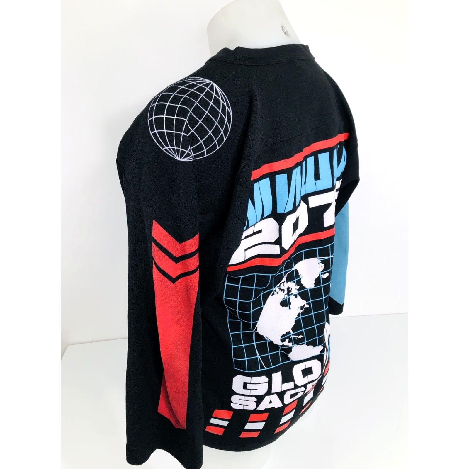 Vintage Mishka Jersey Shirt Mens Black Skull Death Global Sacrifice MNWKA 2078 SM. S Size US S / EU 44-46 / 1 - 5 Thumbnail