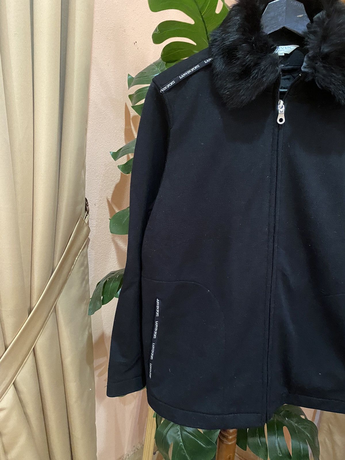 Lanvin Lanvin Sports Black Jacket – Elegant Fur Collar, Women’s Size XS / US 0-2 / IT 36-38 - 9 Thumbnail