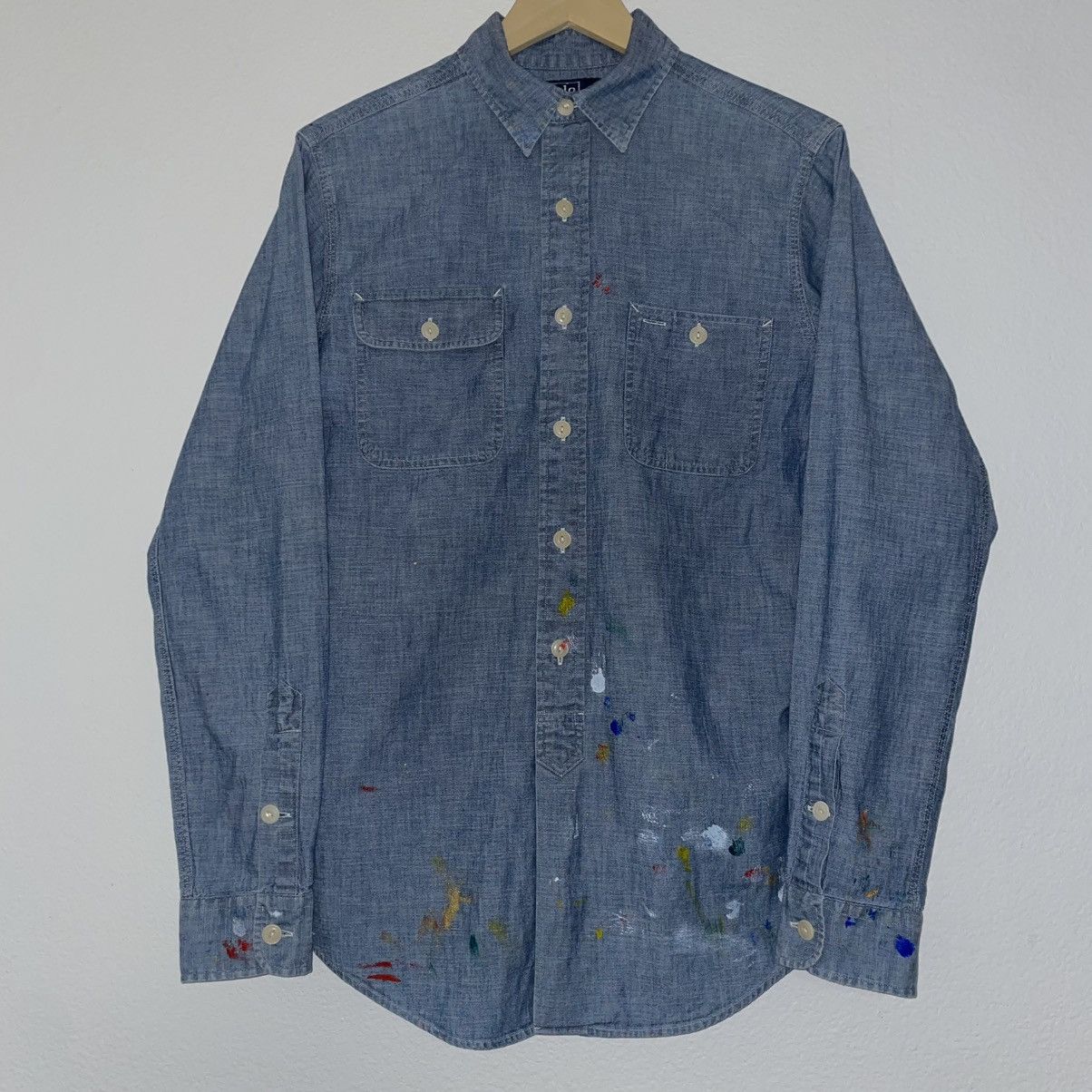 Polo Ralph Lauren × Ralph Lauren × Ralph Lauren Blue Label Polo Ralph Lauren Painter Denim Button Up Shirt Size US S / EU 44-46 / 1 - 1 Thumbnail