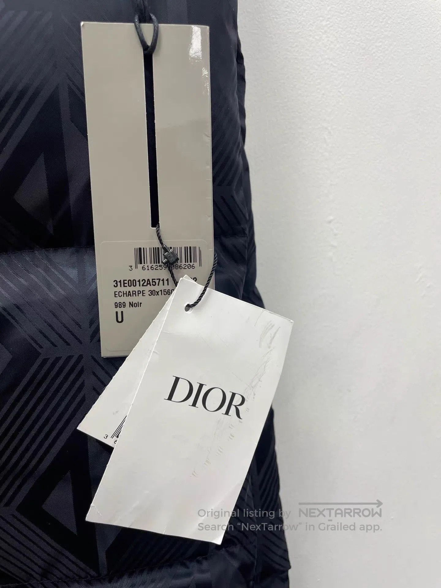 Dior Black Padded Quilted Vest with Geometric Pattern. Size US M / EU 48-50 / 2 - 3 Thumbnail