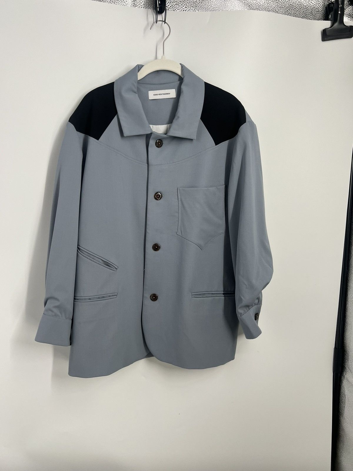 KIKO KOSTADINOV Kreuk Button-Up Wool Blazer - we-bc.ca