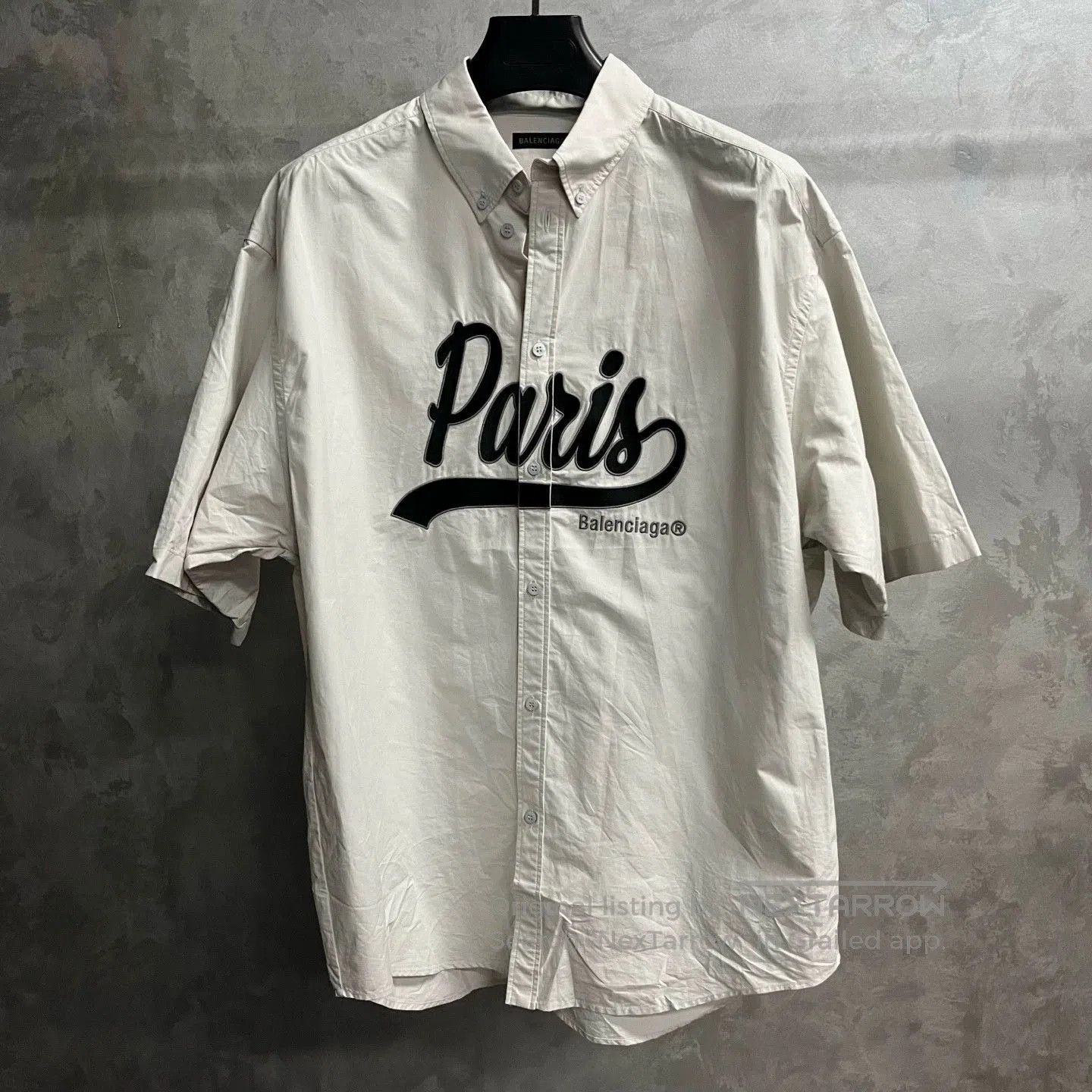 Balenciaga Balenciaga Paris Print Short Sleeve Shirt. Size US XS / EU 42 / 0 - 1 Thumbnail