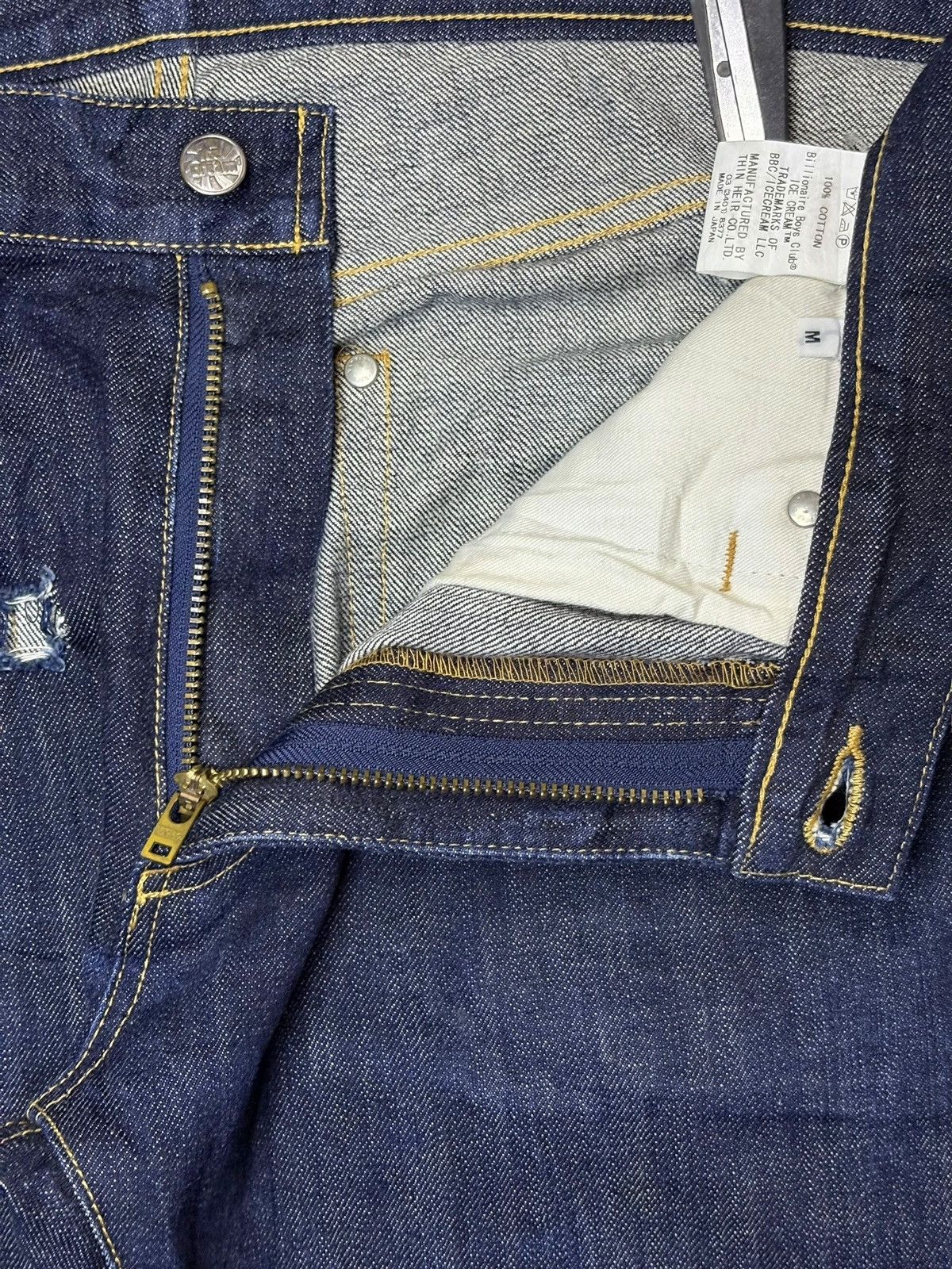 Billionaire Boys Club × Icecream OG Vintage Billionaire Boys Club Ice Cream Jeans Raw Denim Size US 34 / EU 50 - 9 Thumbnail
