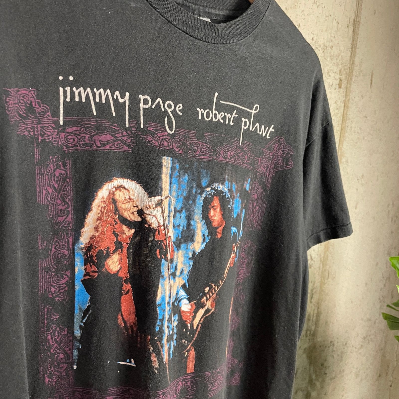 Hanes Jimmy Page 1995 Robert Plant World Tour Merch Large Shirt Size US L / EU 52-54 / 3 - 2 Thumbnail