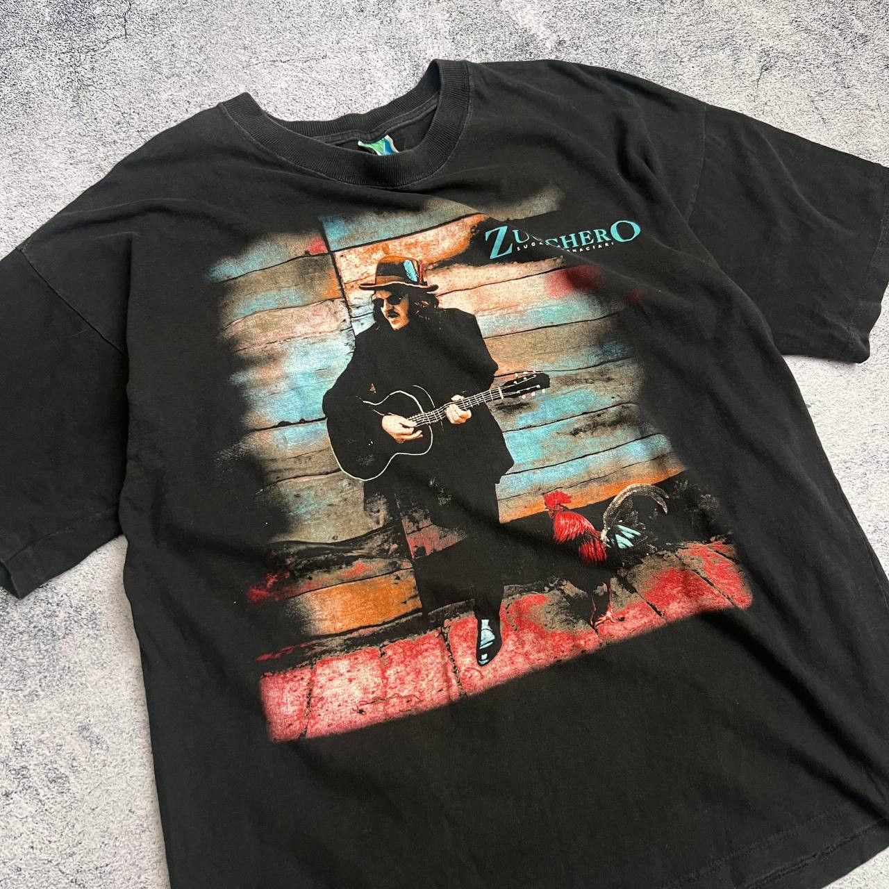 Vintage Vintage 1996 Zucchero Spirito DiVino Tour T-Shirt - XL Size US XL / EU 56 / 4 - 3 Thumbnail