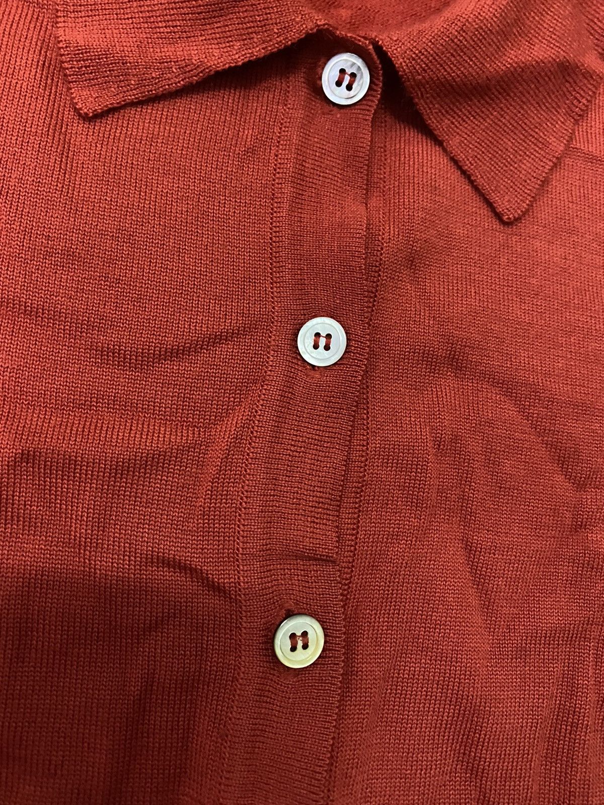 Helmut Lang 💥Vintage90s Helmut Lang Polo Shirt Size XS / US 0-2 / IT 36-38 - 7 Thumbnail