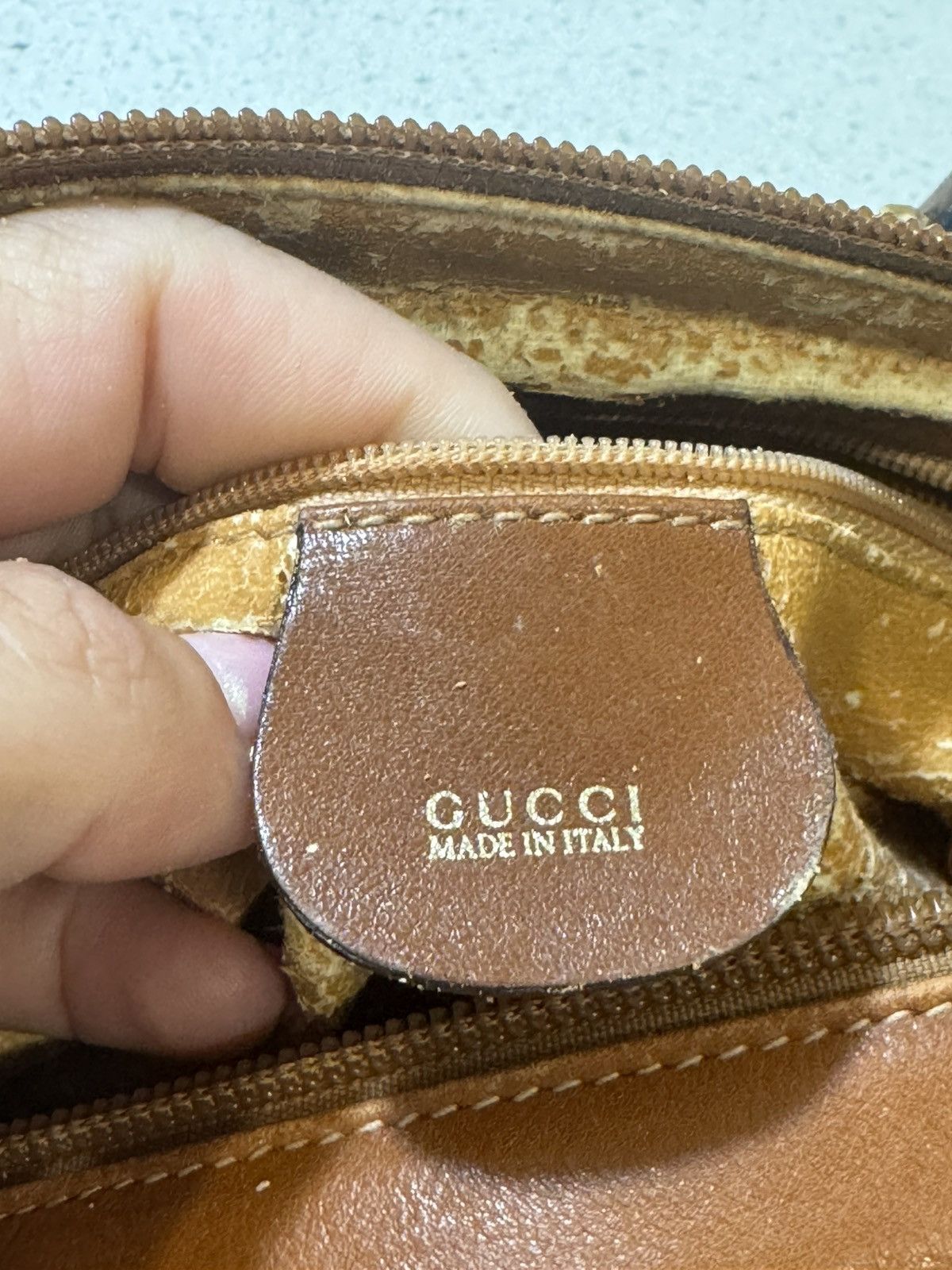 Gucci Gucci Vintage Bamboo Handle Bag - Brown Leather with COA Size ONE SIZE - 18 Thumbnail