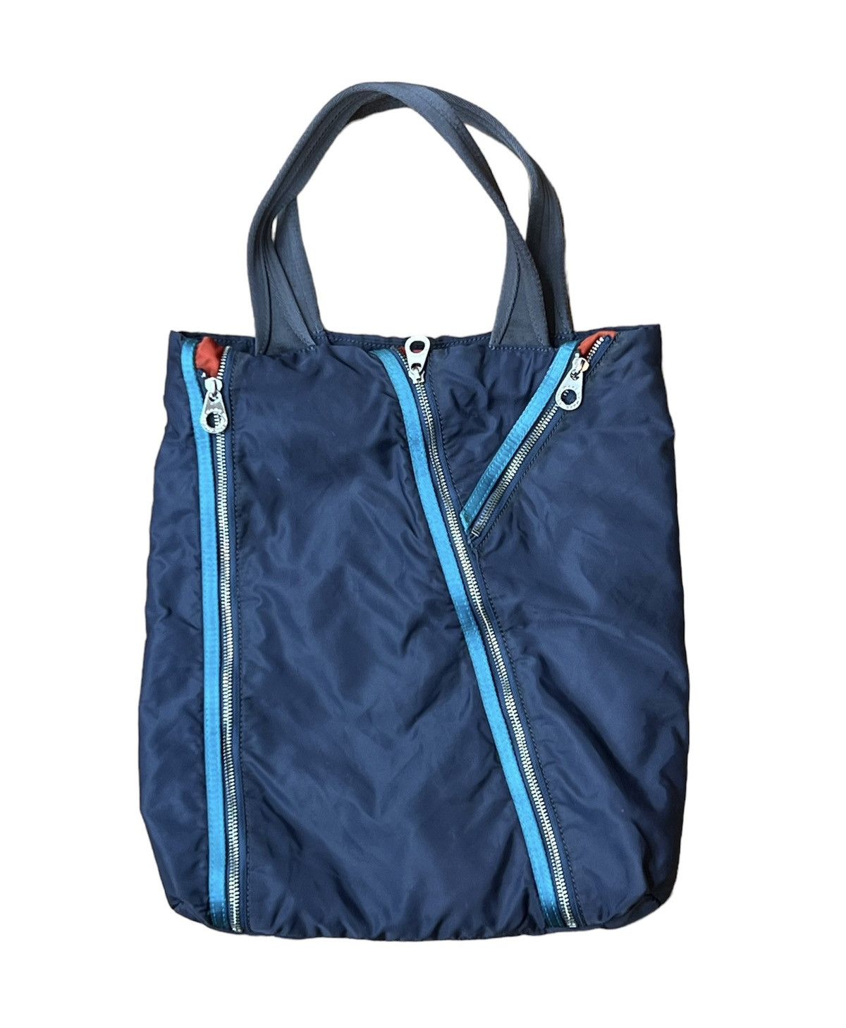Steve Madden Marc Jacobs Zipper Large Tote Bag Gray Nylon Shoulder Size ONE SIZE - 1 Thumbnail
