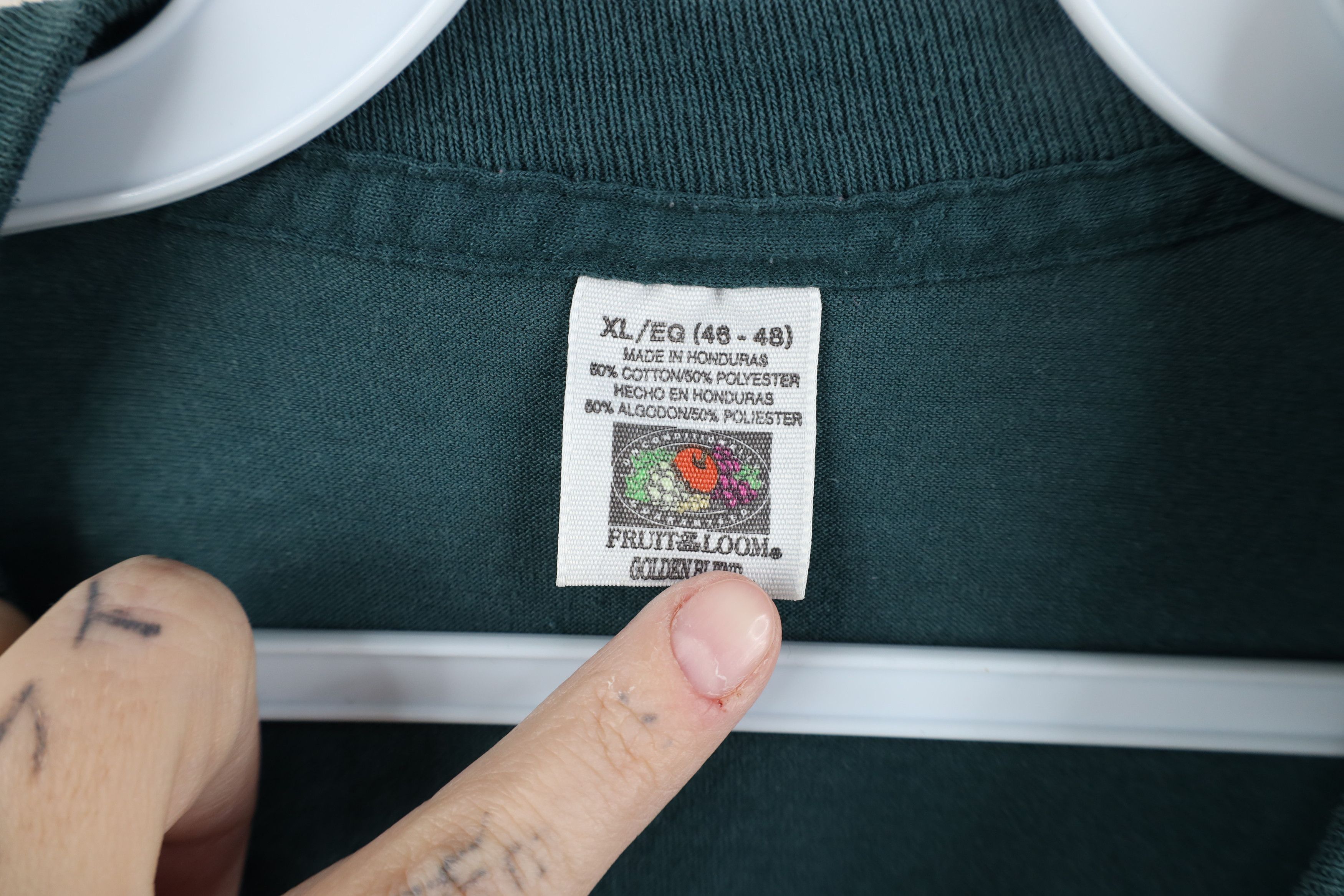 Vintage Vintage 90s Streetwear Short Sleeve Pocket T-Shirt Green Size US XL / EU 56 / 4 - 7 Thumbnail