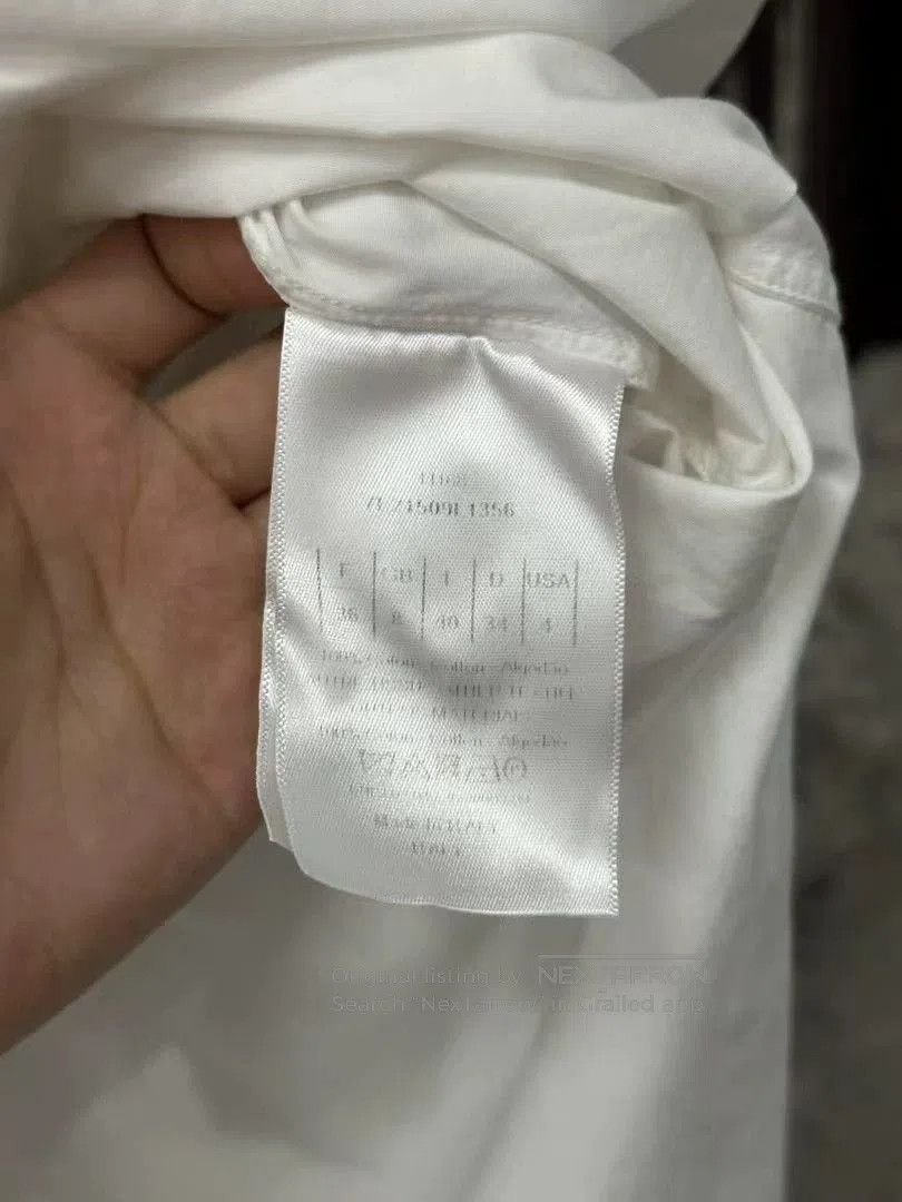 Dior Dior White Bee Shirt Dress. Size US S / EU 44-46 / 1 - 7 Thumbnail