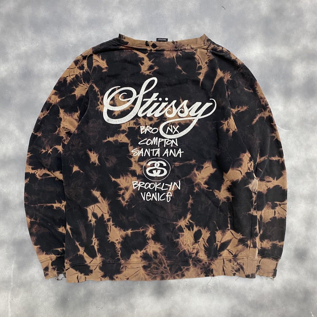 Stussy Stussy Acid Wash Tie Die Distressed Sweatshirt Size US M / EU 48-50 / 2 - 7 Thumbnail