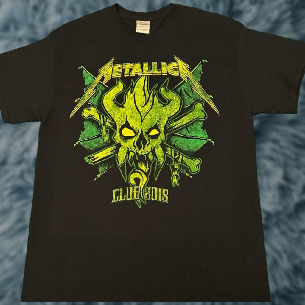 Vintage VINTAGE Metallica Rock Band Tee Metallica Club 2015 VTG Shirt Mens Size Medium Black Short Sleeve 90s Music Rock Band Mens Size US M / EU 48-50 / 2 - 1 Thumbnail