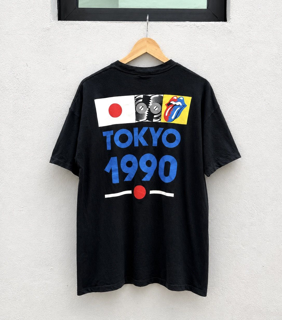 The Rolling Stones Vintage Rolling Stones Tokyo 1990 Tour Tee 1989 Band Shirt Size US XL / EU 56 / 4 - 4 Thumbnail