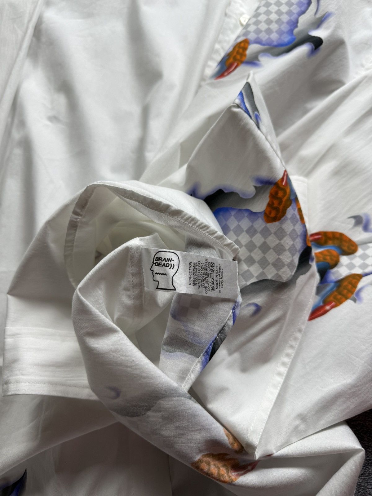 Brain Dead Brain Dead Multi Print Very Rare Claw Button Up shirt Size US XXL / EU 58 / 5 - 6 Thumbnail